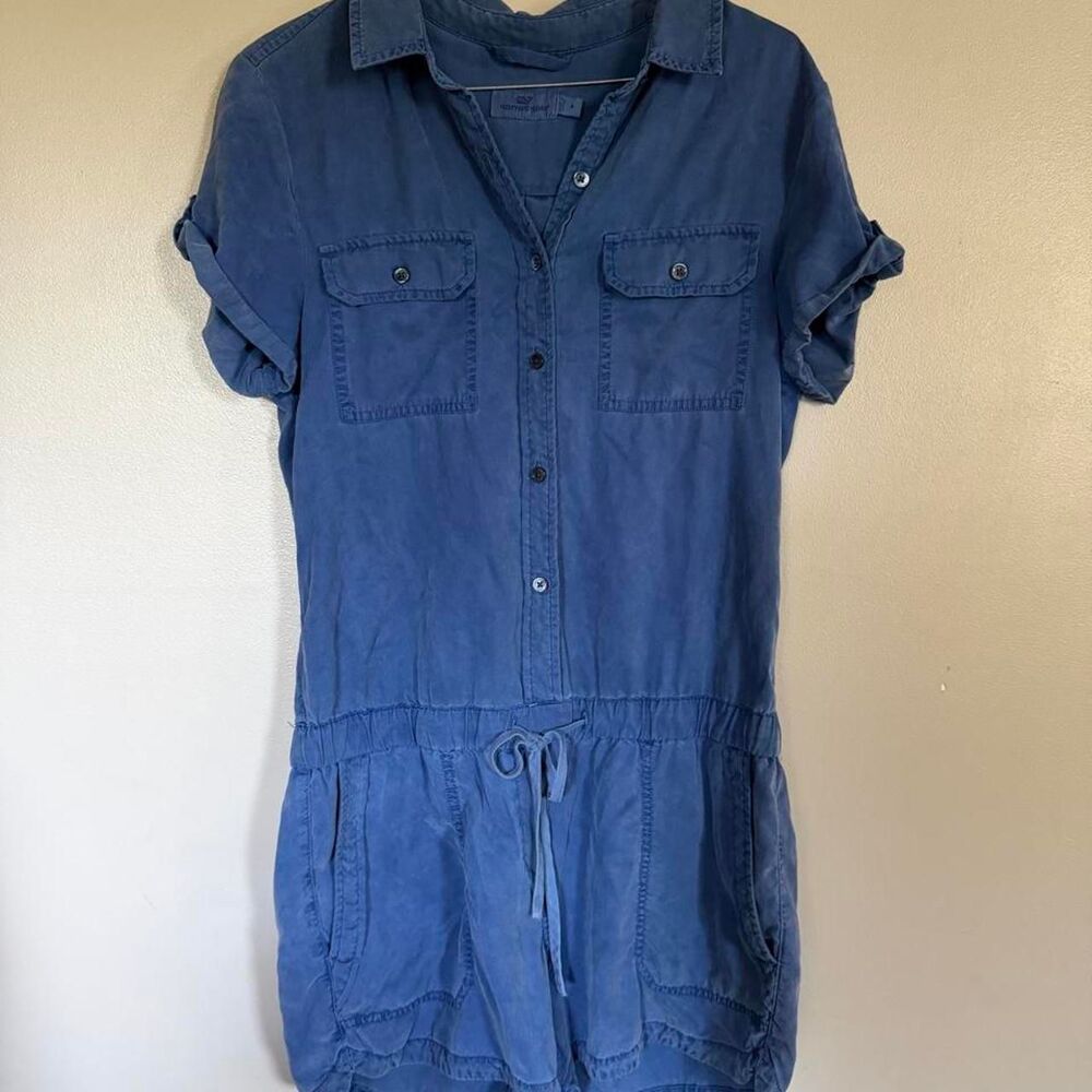 Vineyard-vines Women's Blue and Navy Jumpsuit